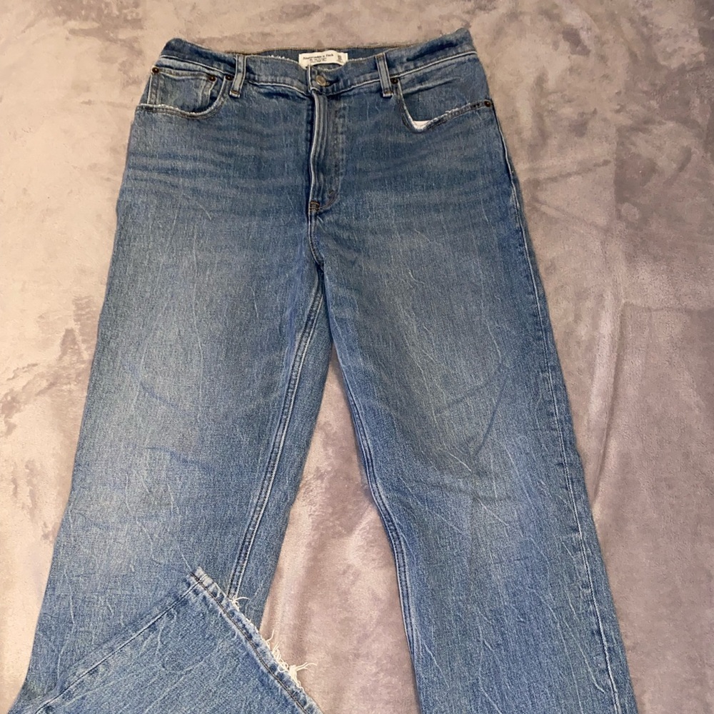 Abercrombie 90s straight ultra high rise